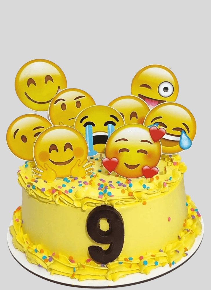 Elegant Emoji Cake
