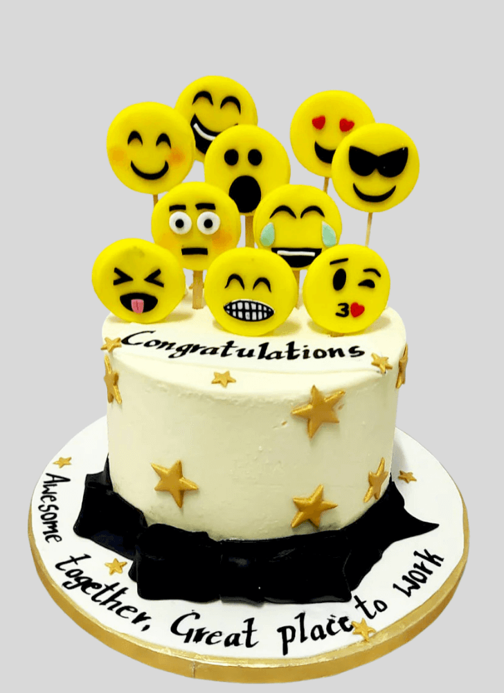 Graceful Emoji Cake