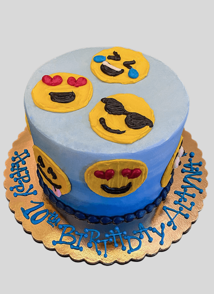 Handsome Emoji Cake
