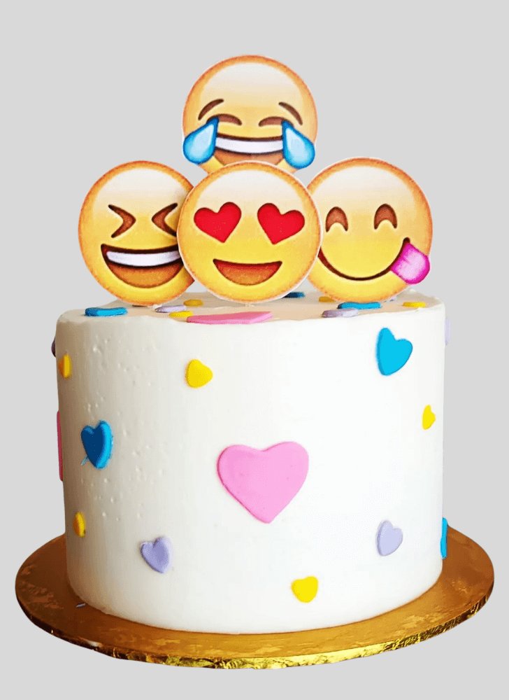 Refined Emoji Cake