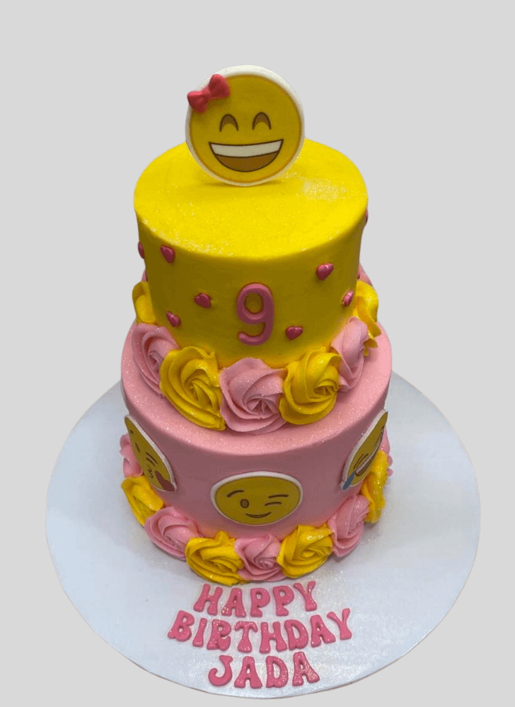Shapely Emoji Cake