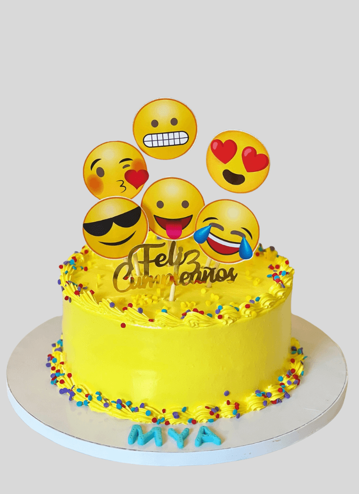 Slightly Emoji Cake