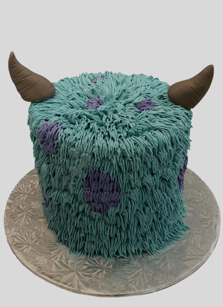 Adorable Furry Monster Cake