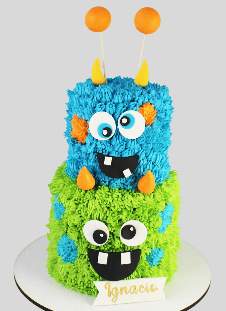 Alluring Furry Monster Cake