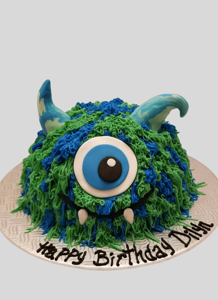 Beauteous Furry Monster Cake