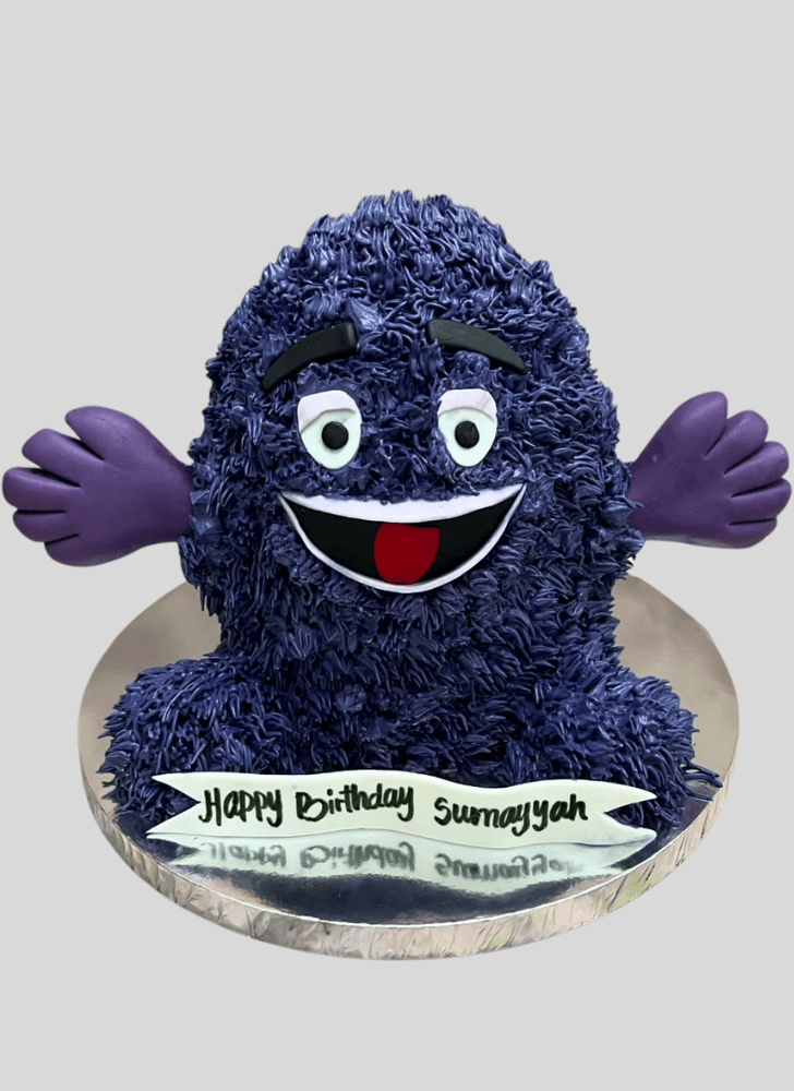 Charming Furry Monster Cake