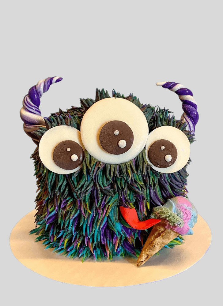 Classy Furry Monster Cake