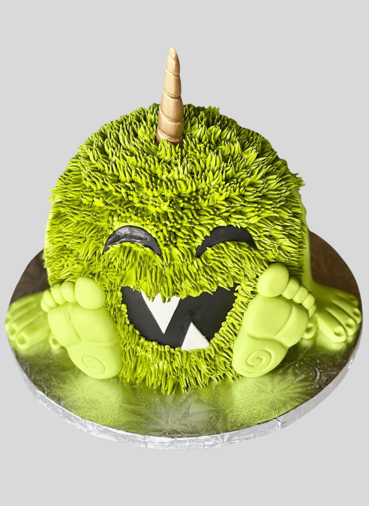 Delicate Furry Monster Cake
