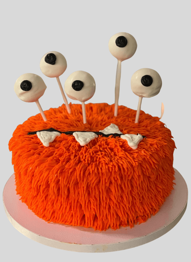 Enticing Furry Monster Cake