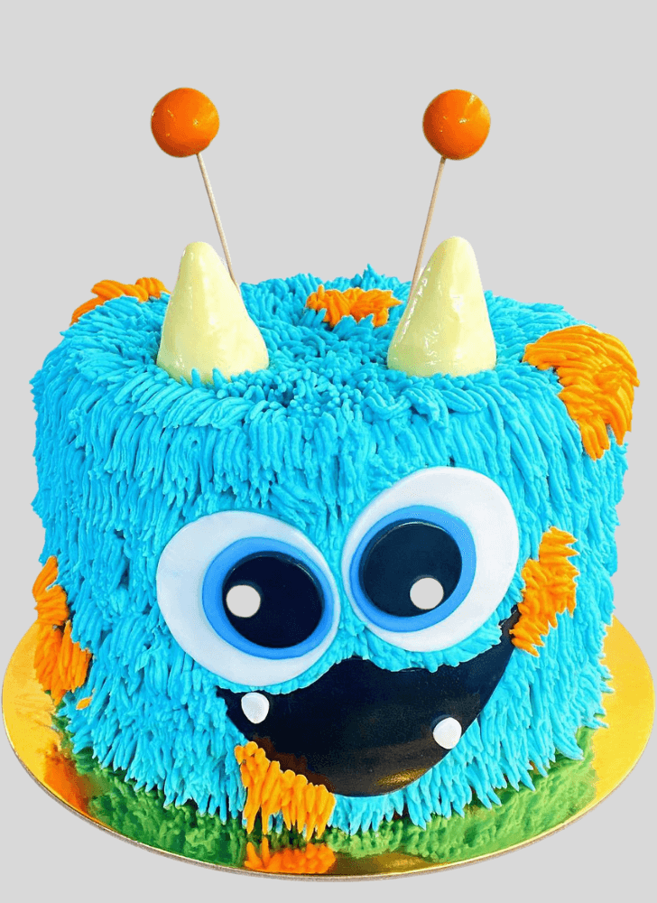 Fascinating Furry Monster Cake