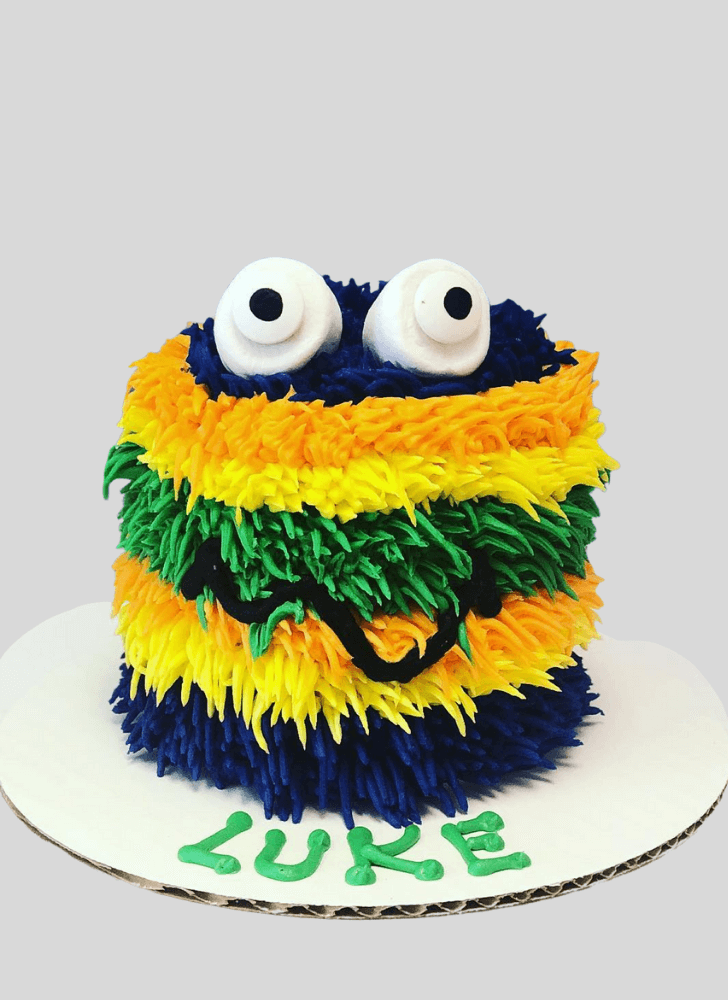 Good Looking Furry Monster Cake