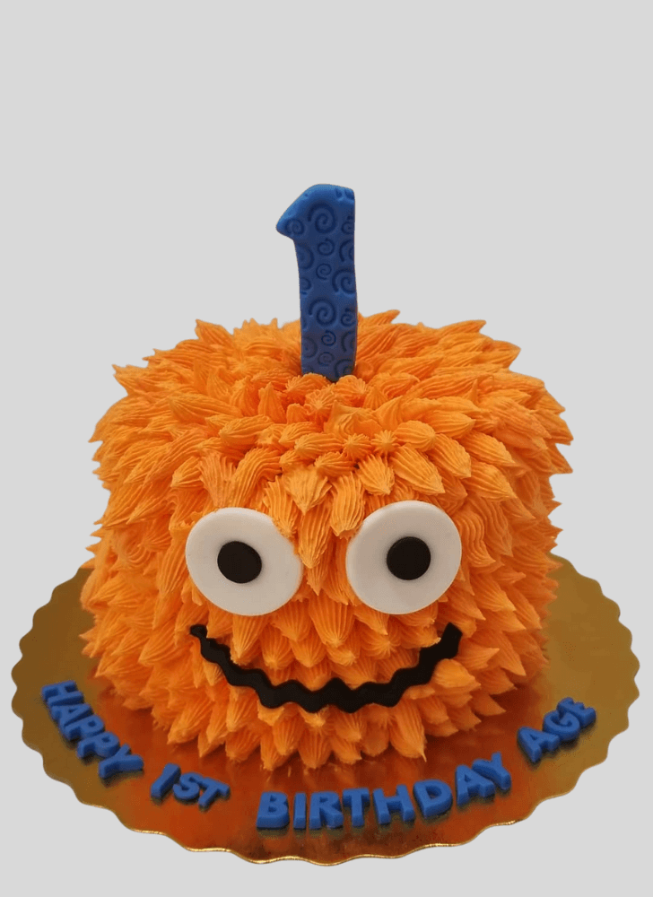 Lovely Furry Monster Cake Design
