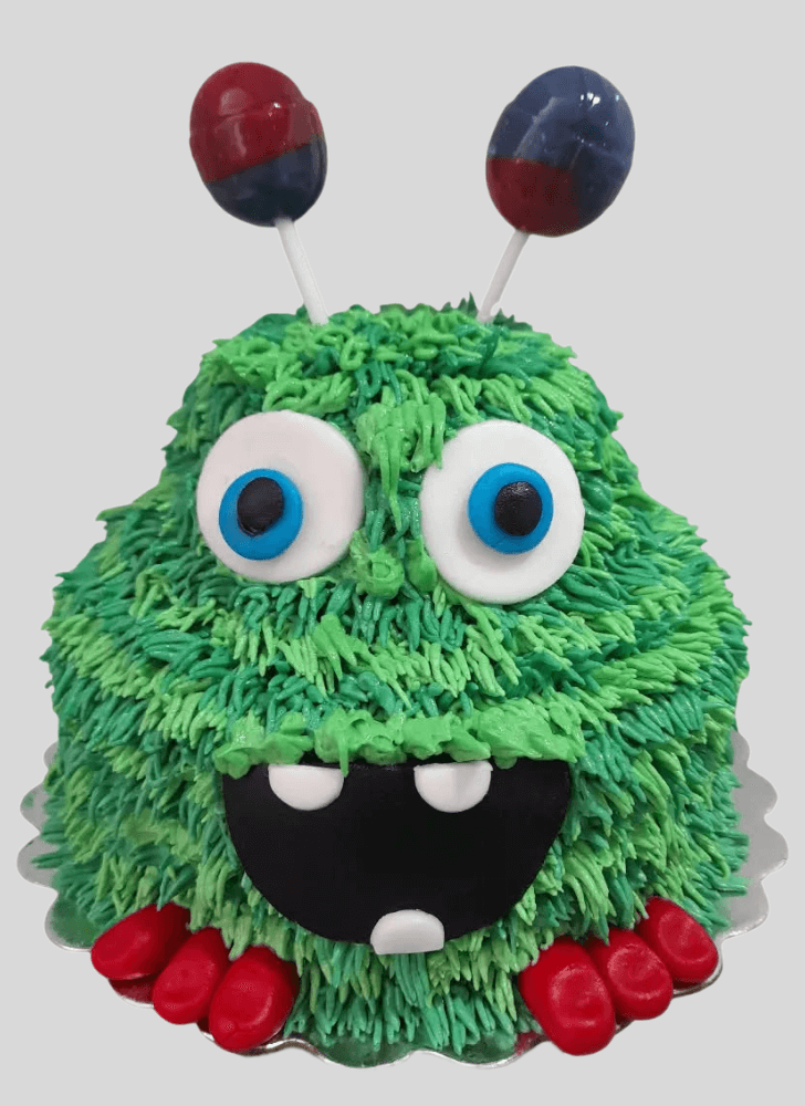 Marvelous Furry Monster Cake