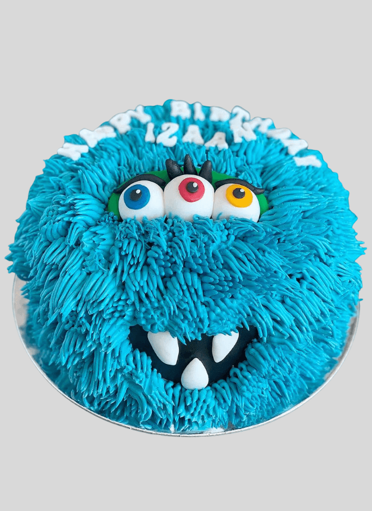 Pleasing Furry Monster Cake