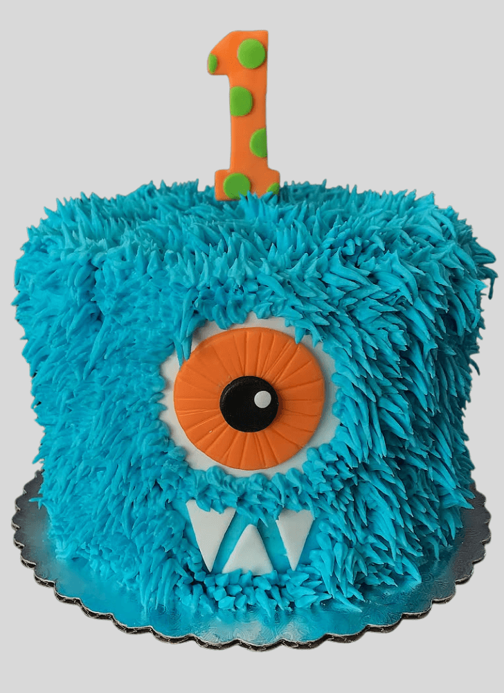 Pretty Furry Monster Cake