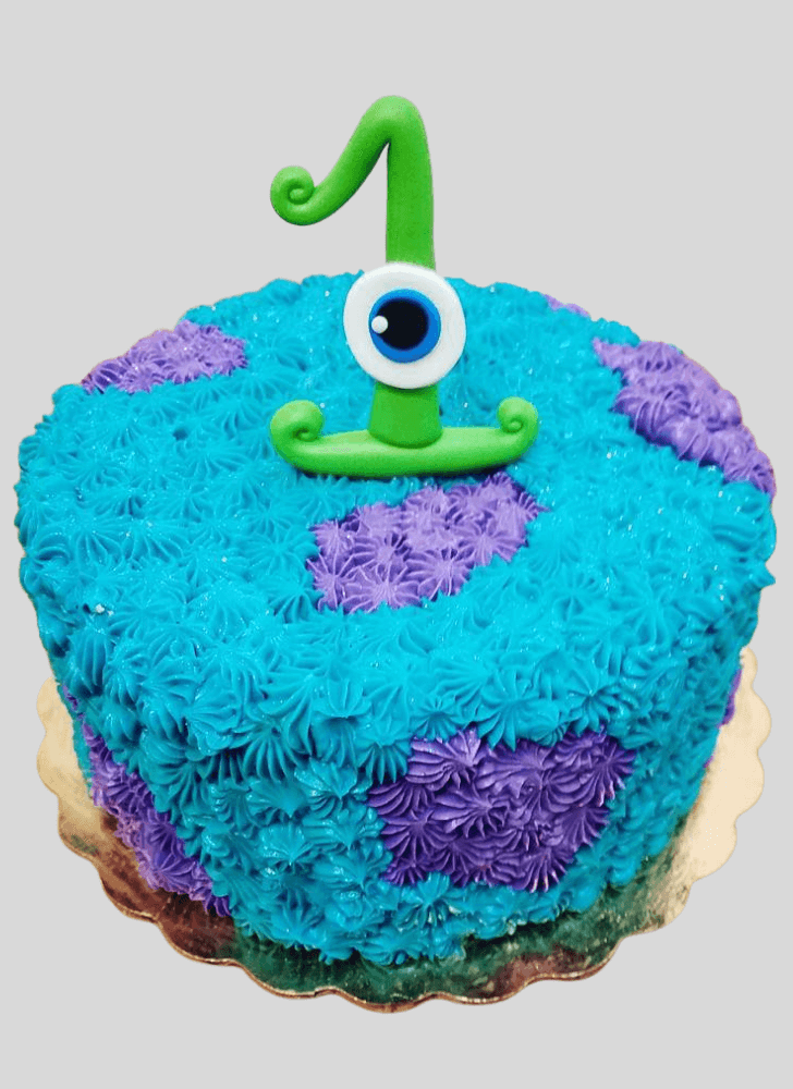 Radiant Furry Monster Cake