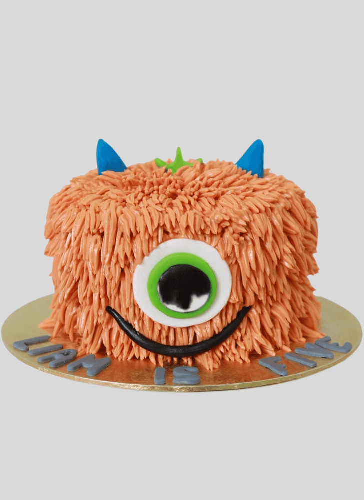 Wonderful Furry Monster Cake Design