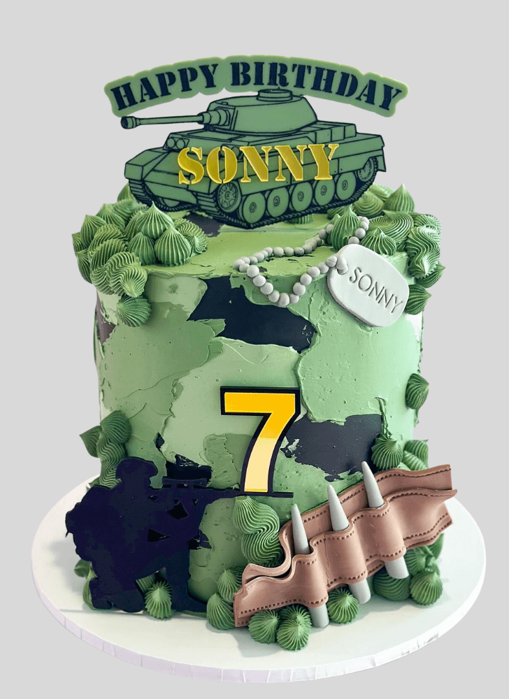 Cute Army Cake