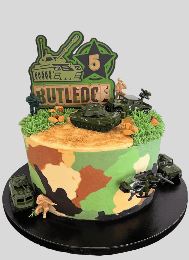 Enthralling Army Cake