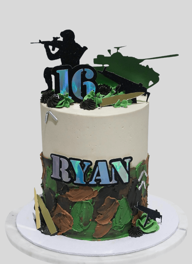 Good Looking Army Cake