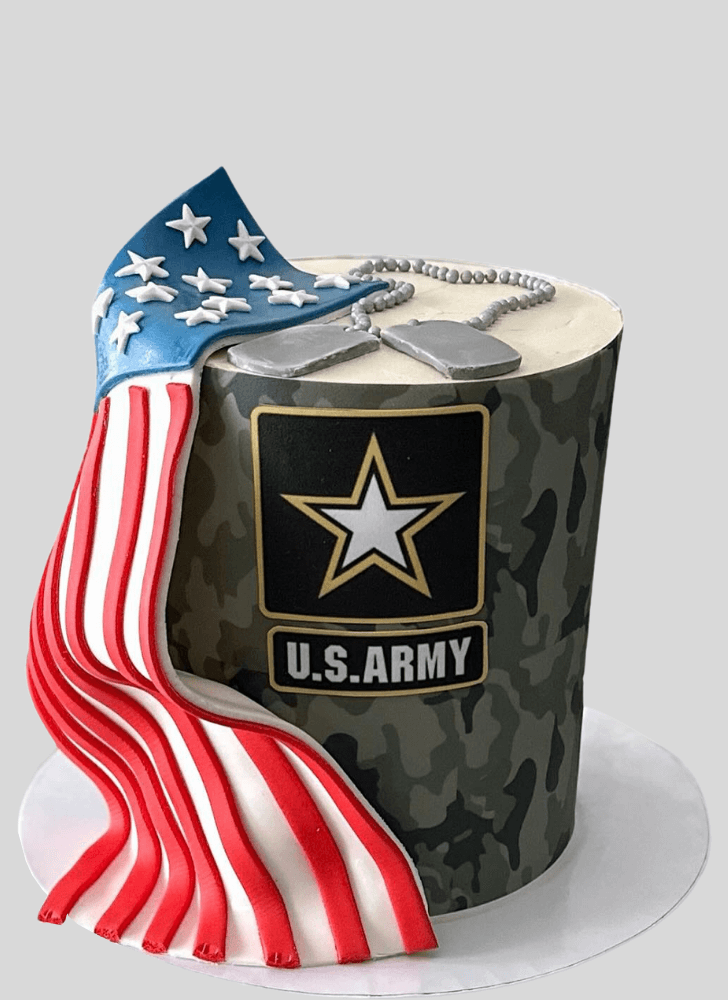 Lovely Army Cake Design