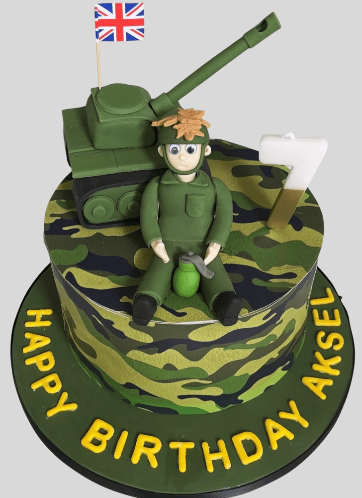 Pretty Army Cake