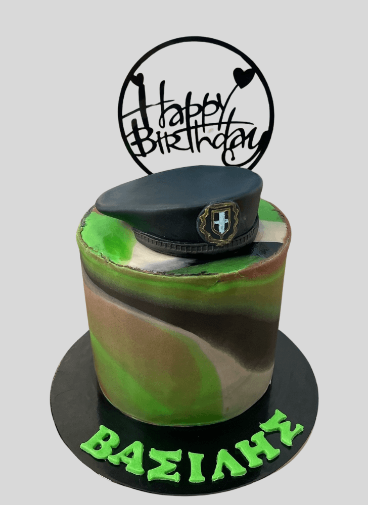 Shapely Army Cake