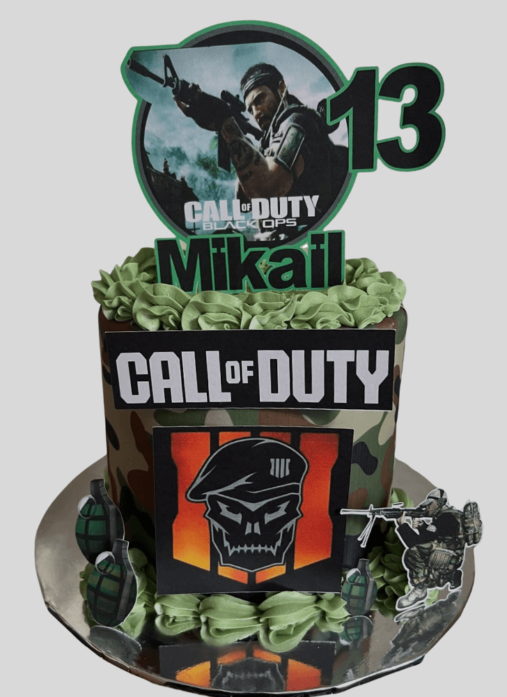 Appealing Call of Duty Cake