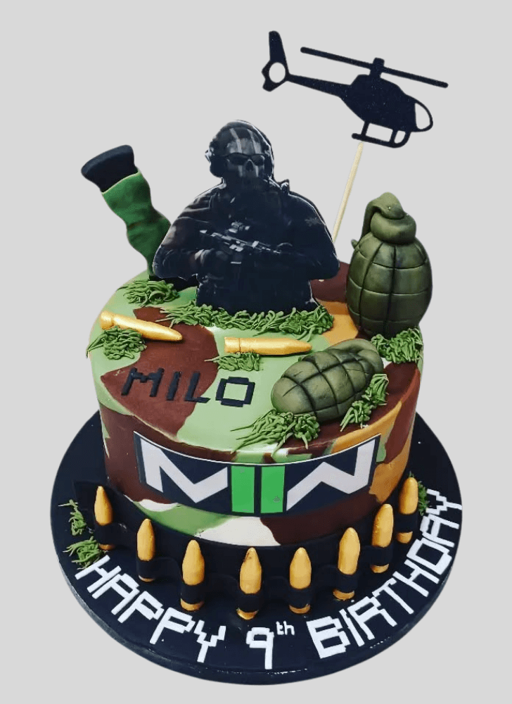 Classy Call of Duty Cake