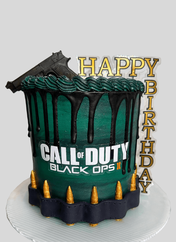 Lovely Call of Duty Cake Design