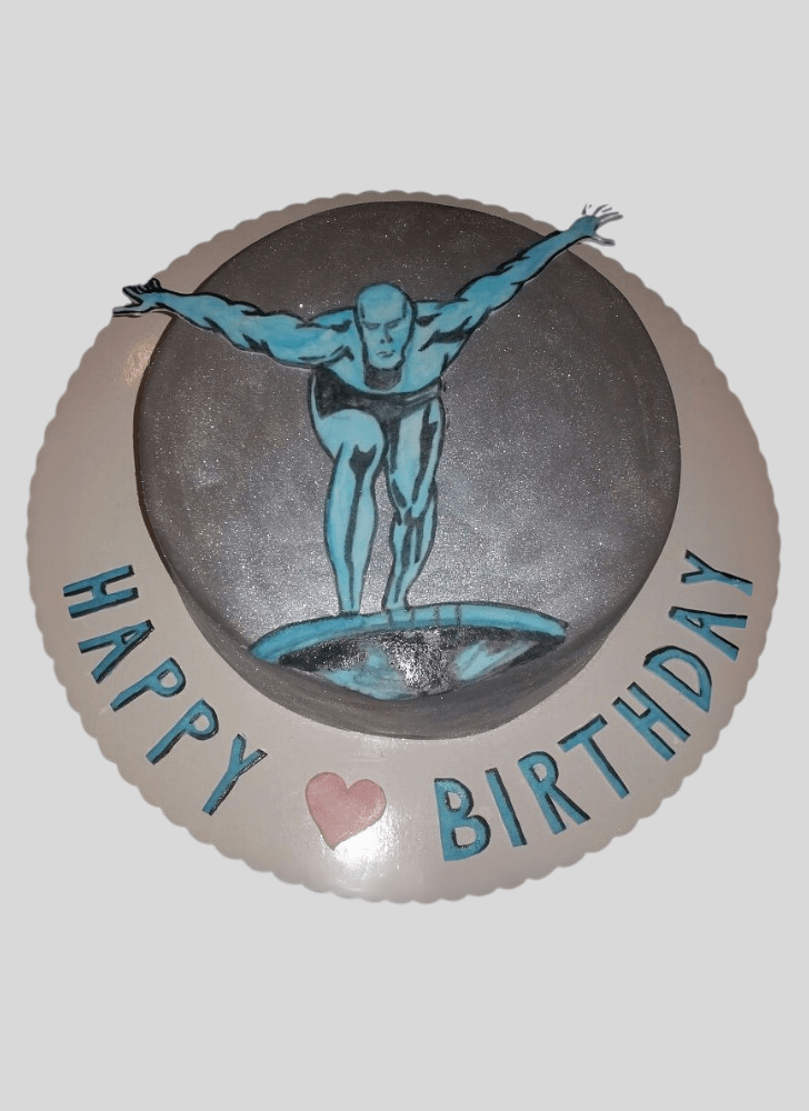 Angelic Silver Surfer Cake