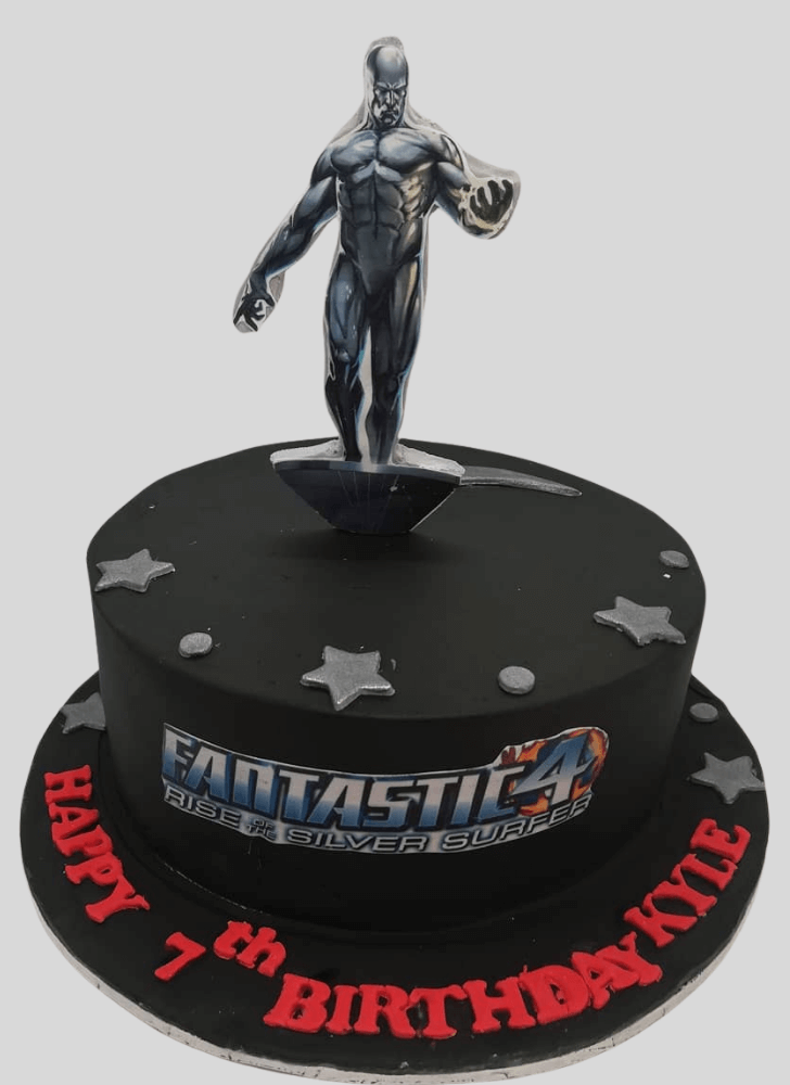 Bewitching Silver Surfer Cake