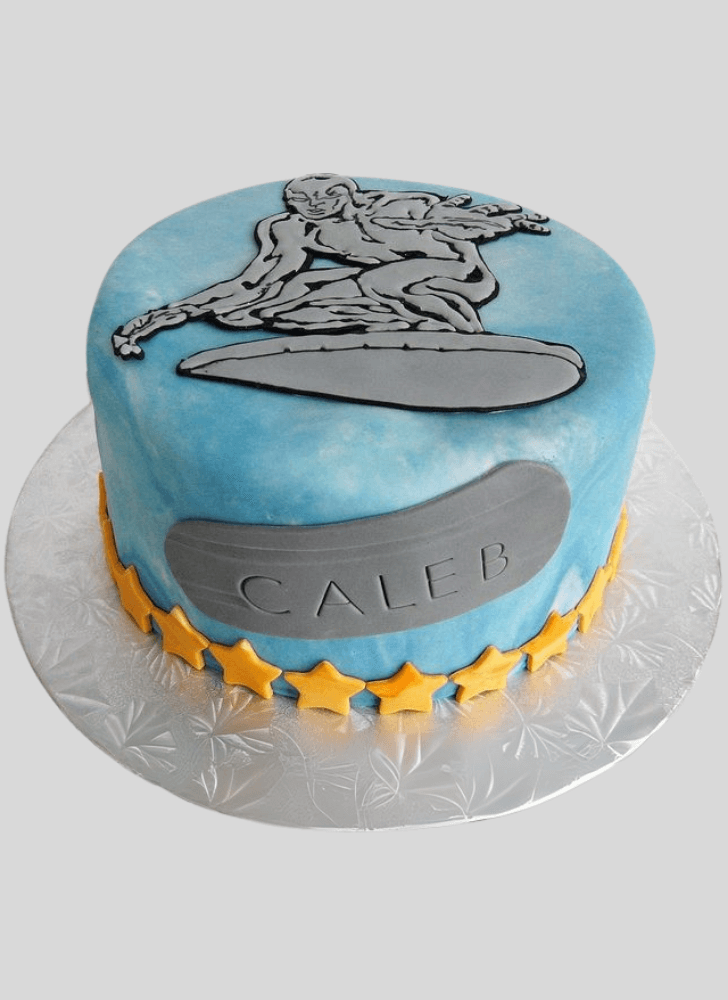 Classy Silver Surfer Cake