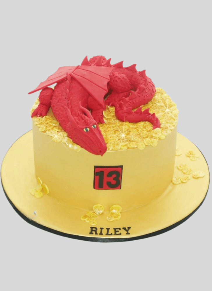 Bewitching Smaug Cake
