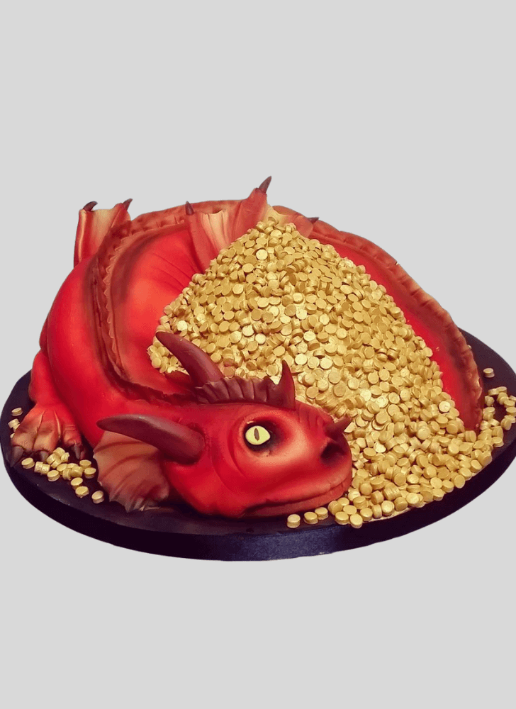 Charming Smaug Cake