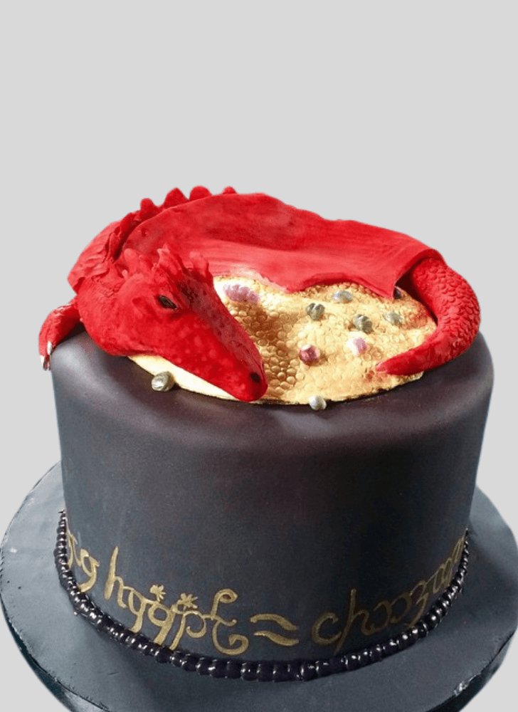 Cute Smaug Cake