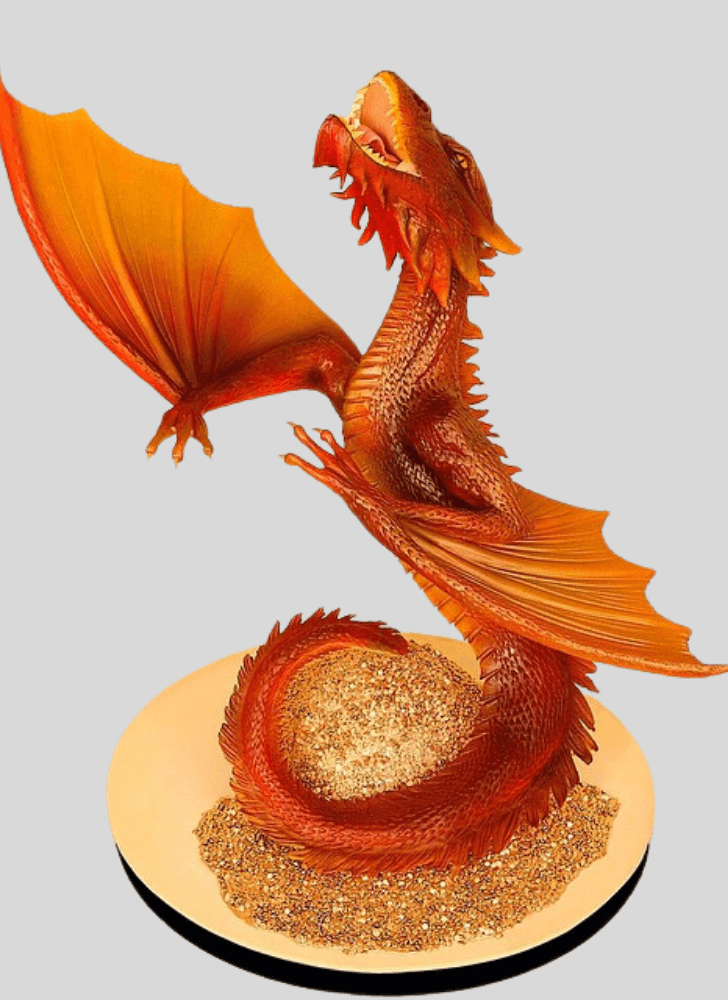 Dazzling Smaug Cake