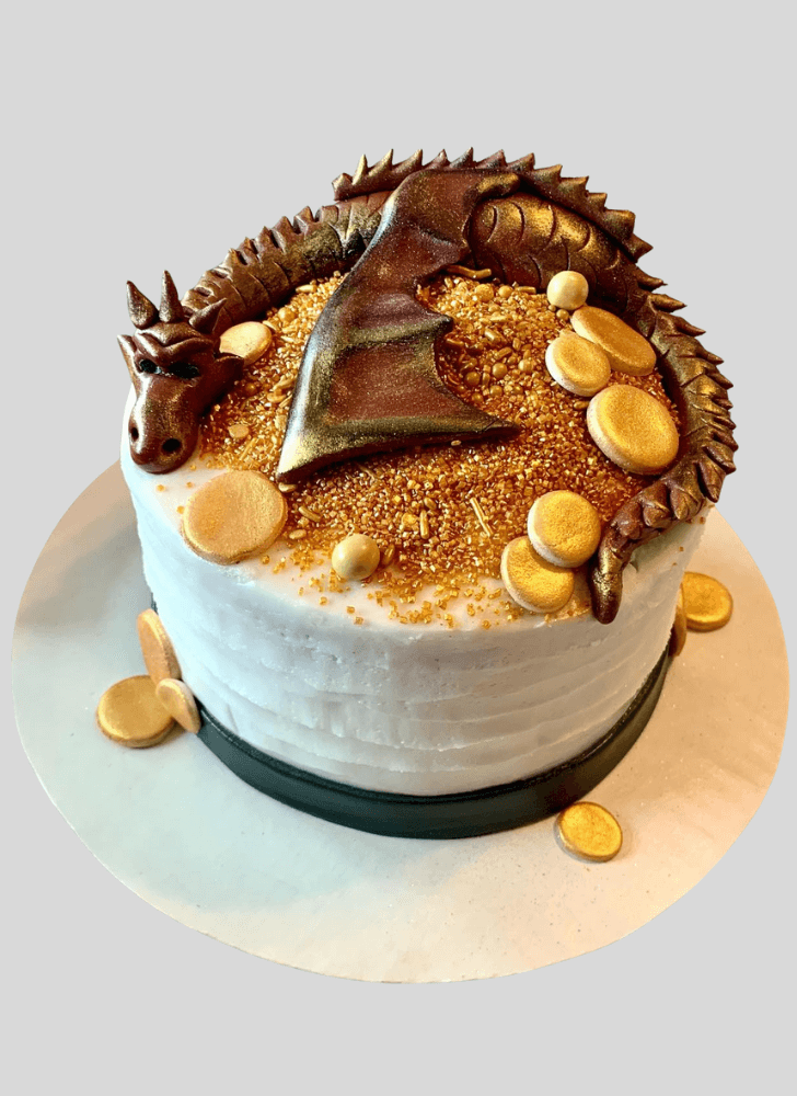 Delicate Smaug Cake