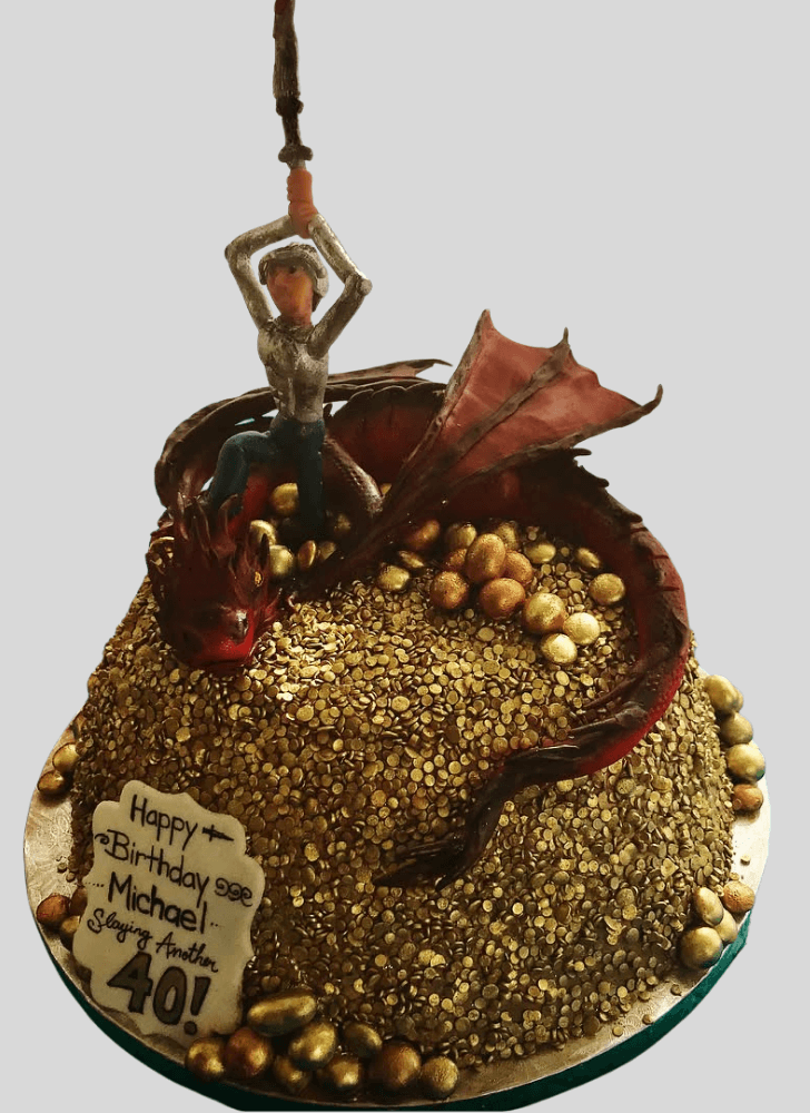 Elegant Smaug Cake
