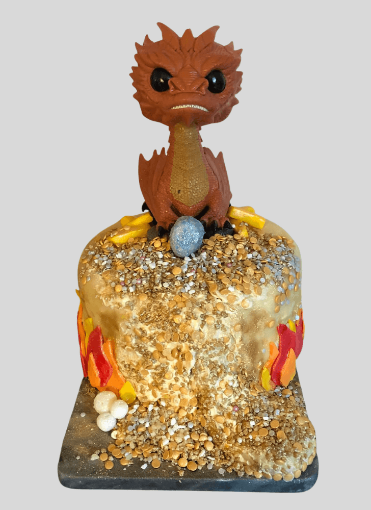 Enticing Smaug Cake