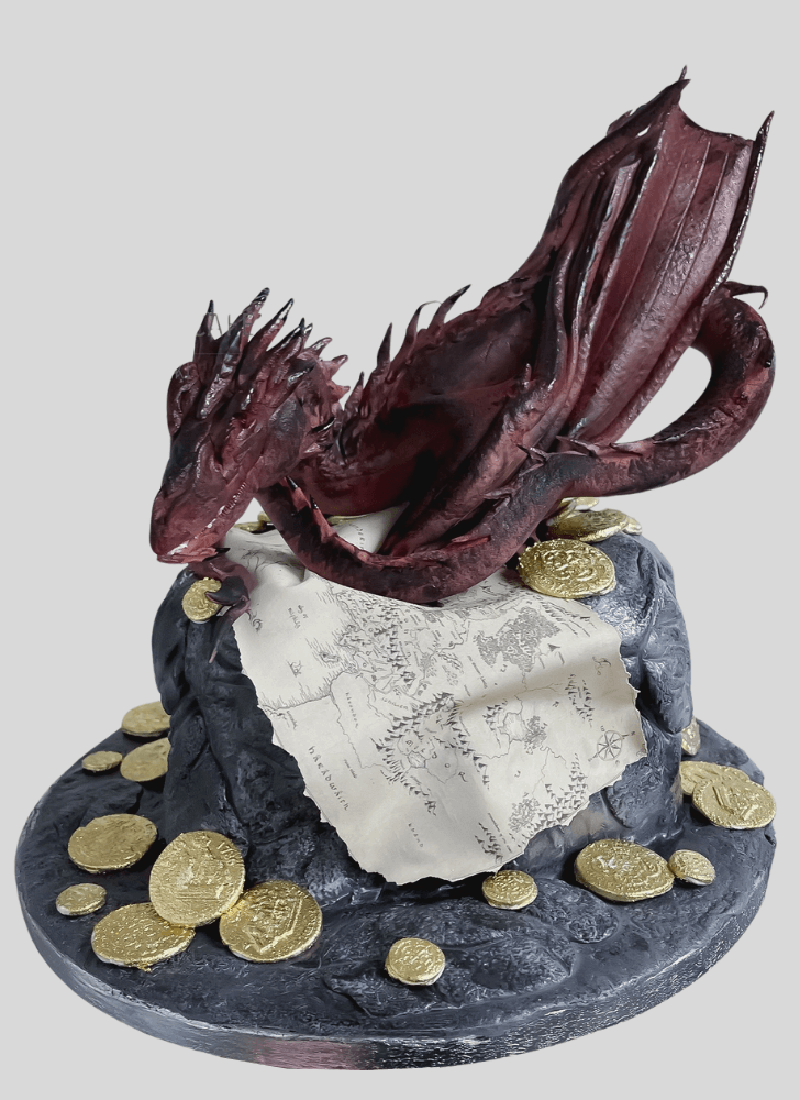 Pleasing Smaug Cake