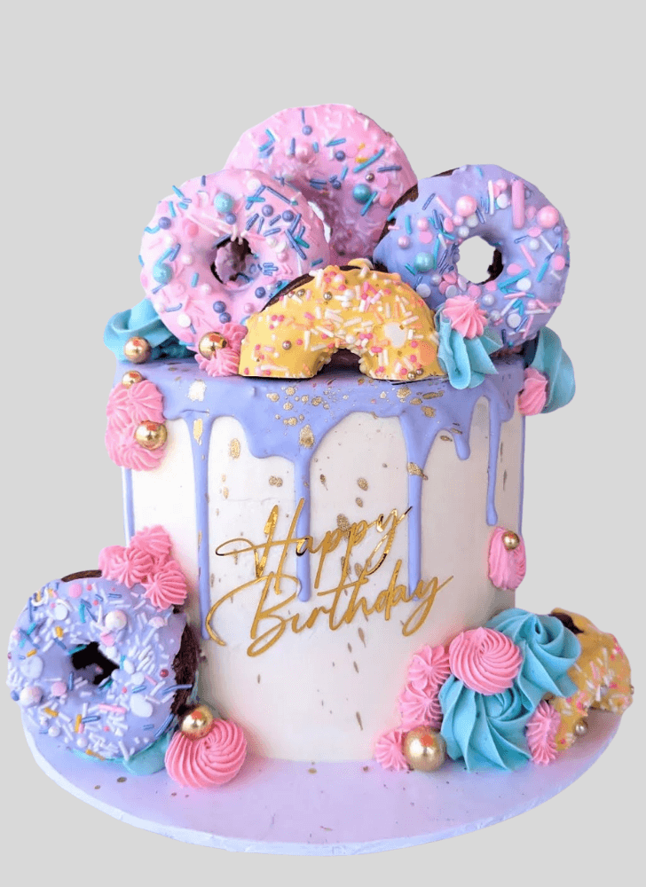 Alluring Donut Cake