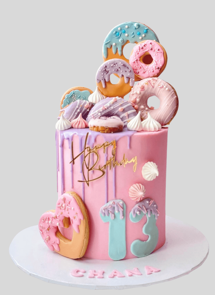 Charming Donut Cake