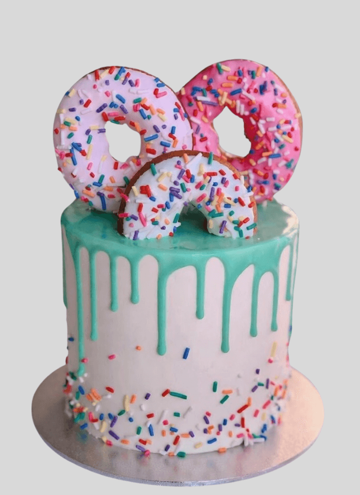 Dazzling Donut Cake