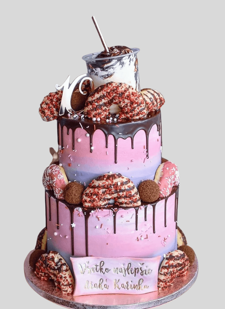 Handsome Donut Cake