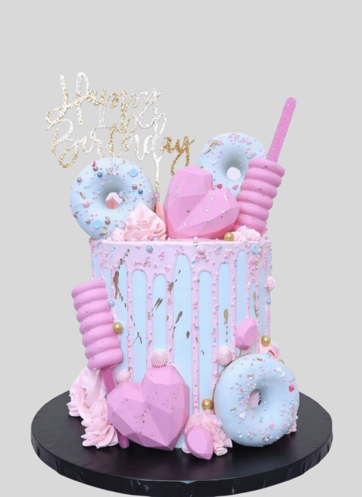 Inviting Donut Cake