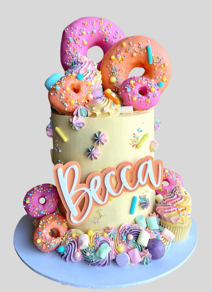 Wonderful Donut Cake Design