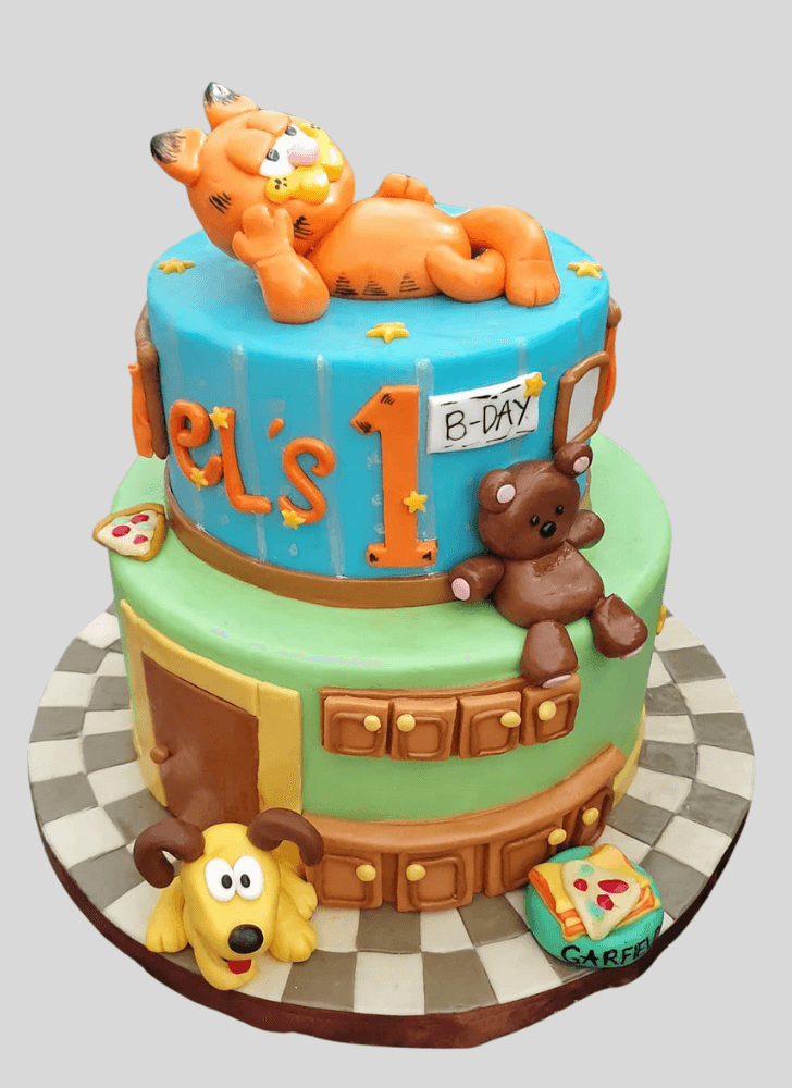 Admirable Garfield Cake Design