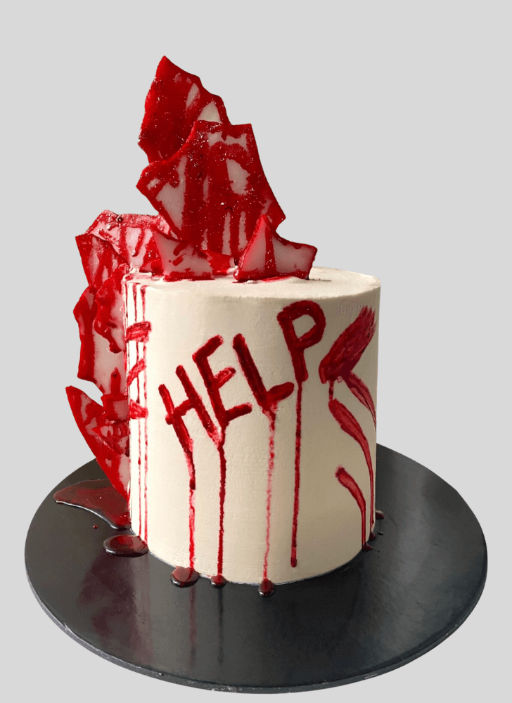 Pleasing Scary Cake