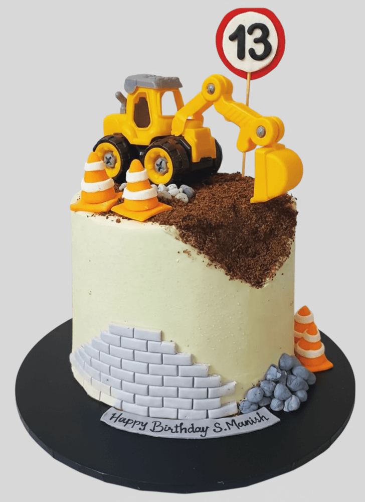 Charming Construction Cake